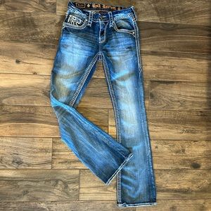 Rock Revival Jeans Midrise Boot size 25 excellent condition